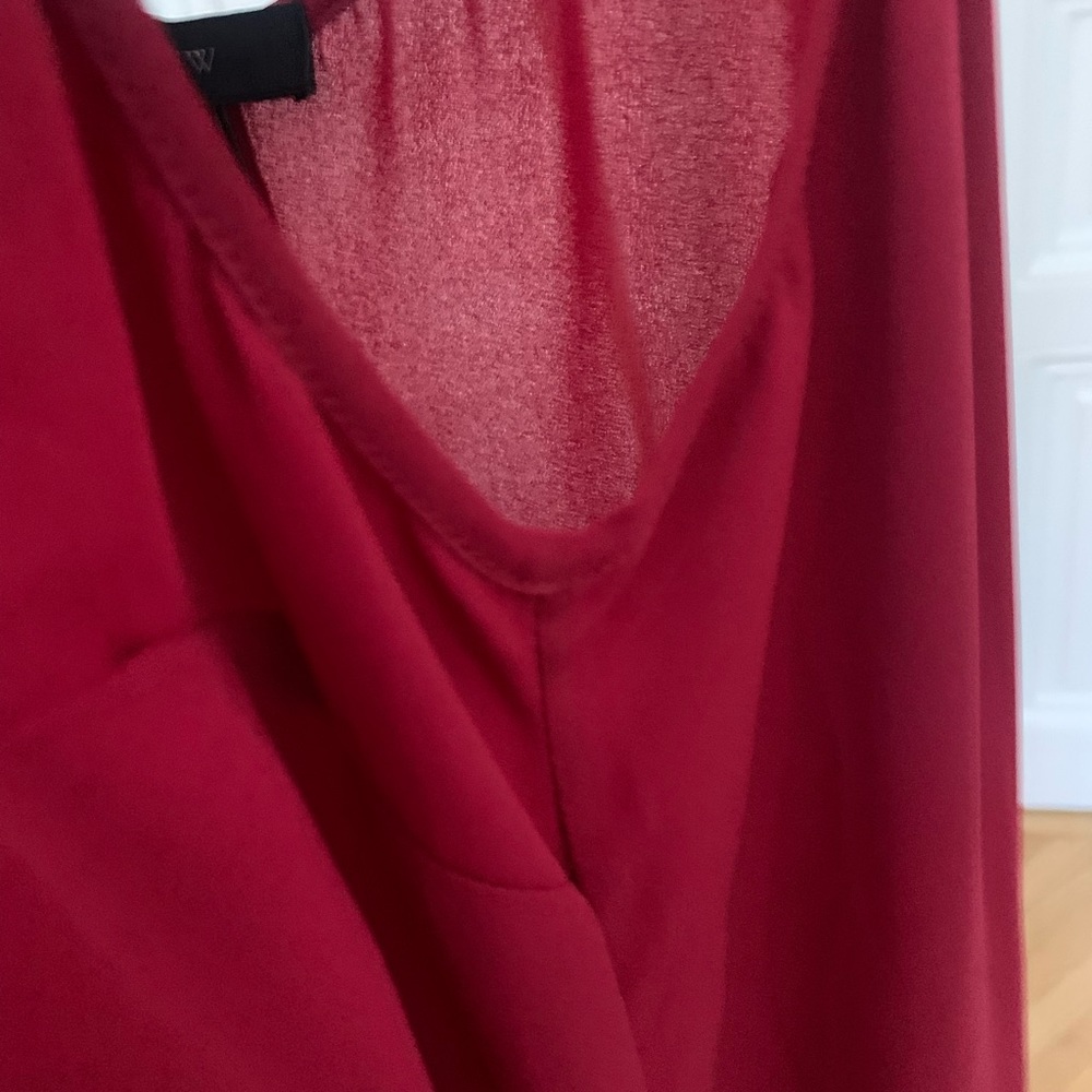 J Crew dark red maxi slip dress L EUC like new condition - Picture 11 of 14